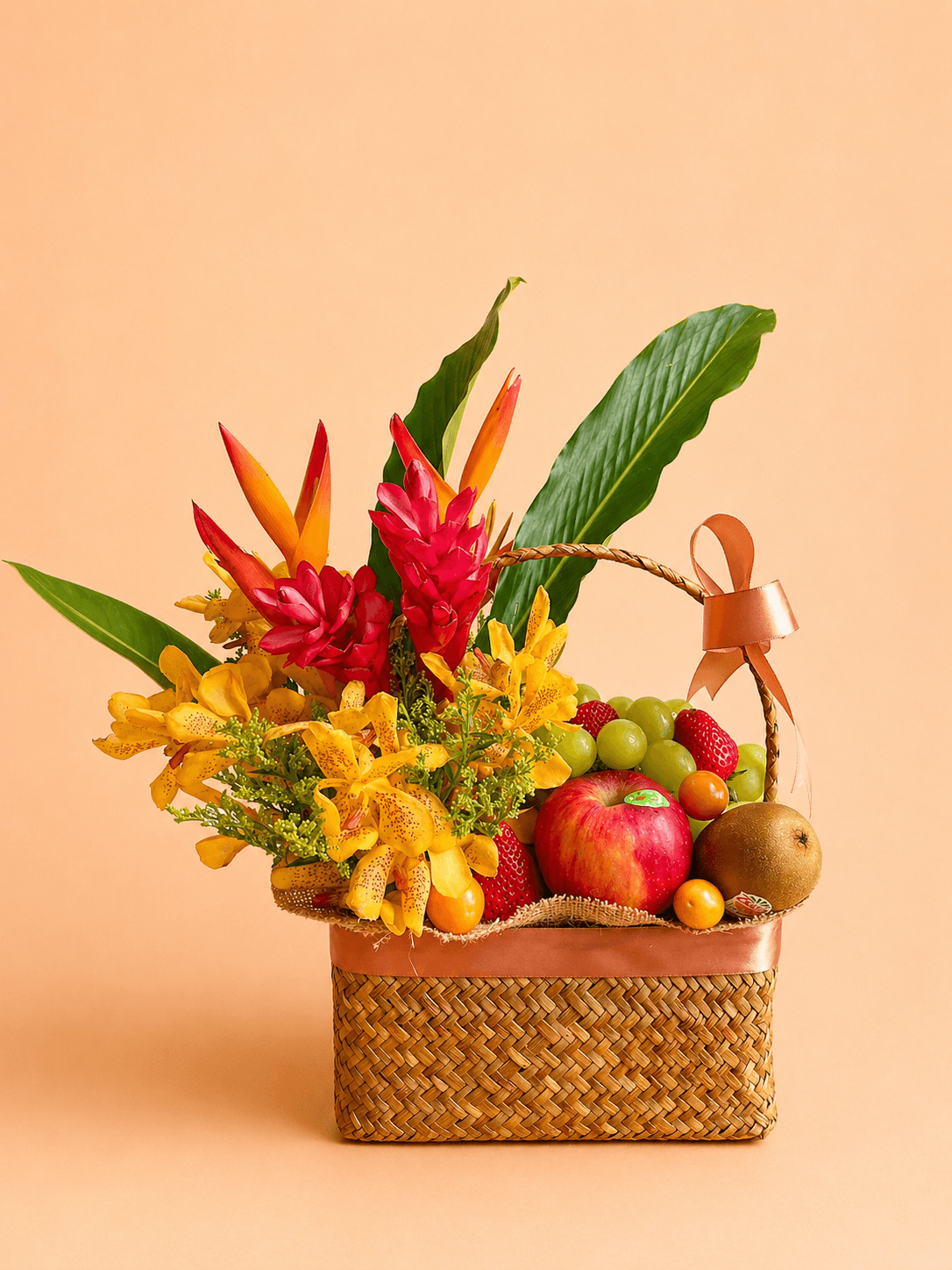 Sunset Tropical Basket