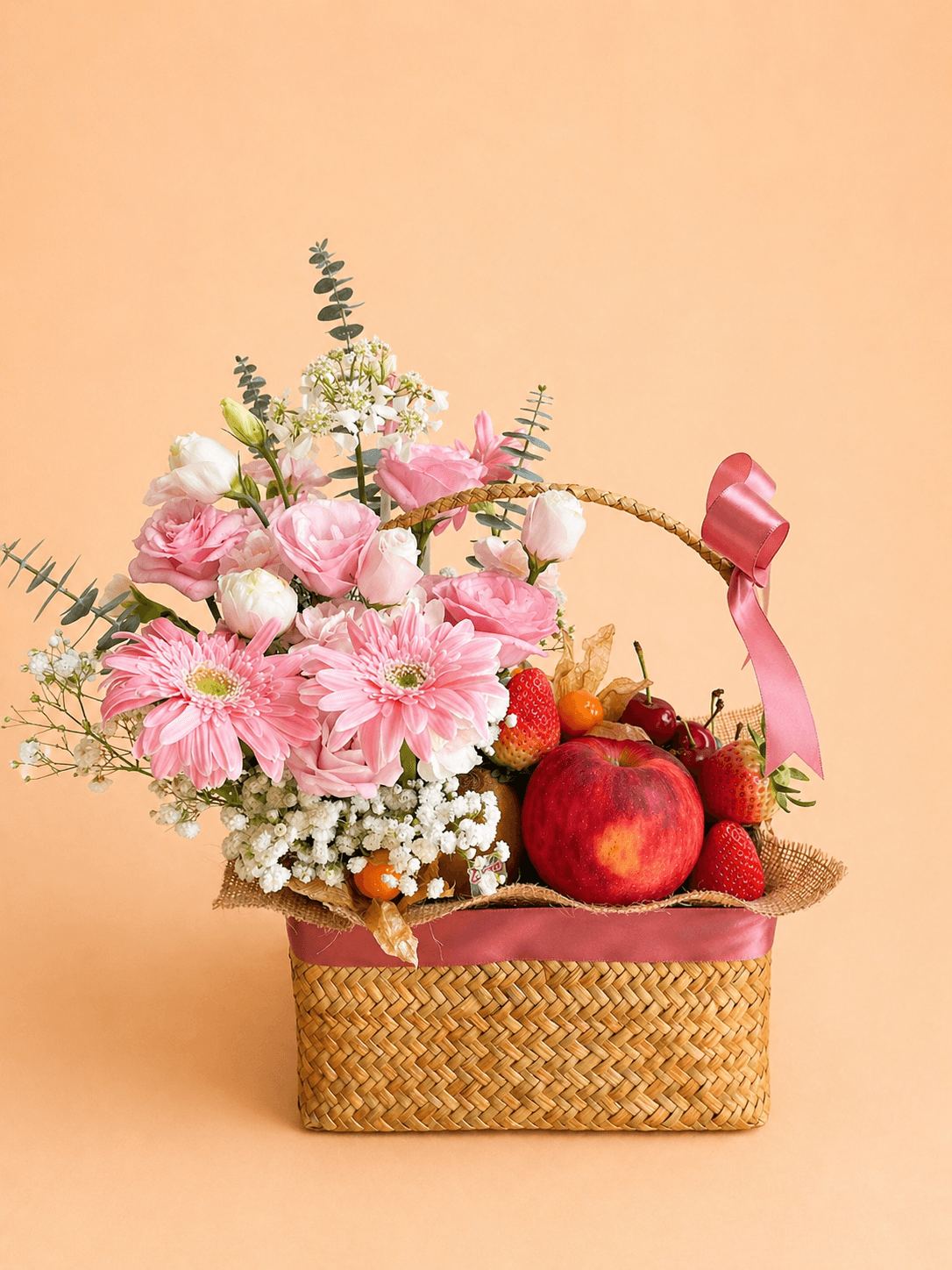Rosy Blush Garden Basket