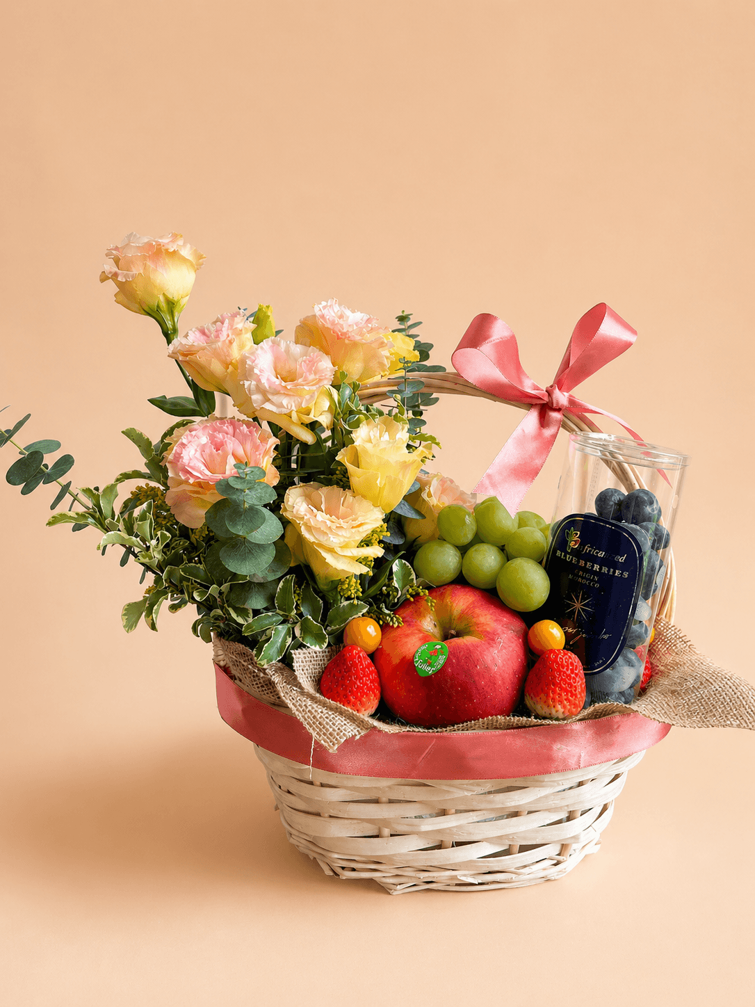 White Bloom Basket