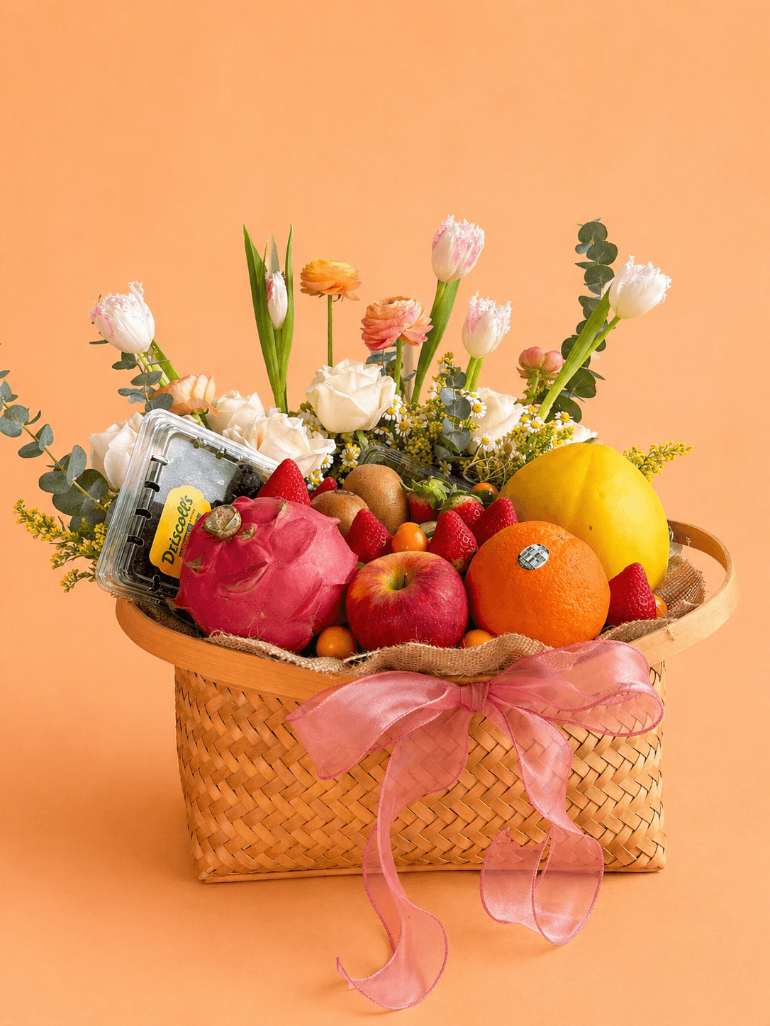 Tulip & Roses Basket