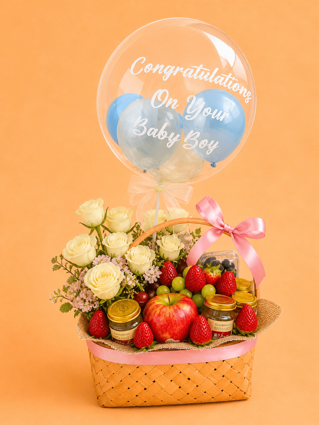Blue Baby Basket